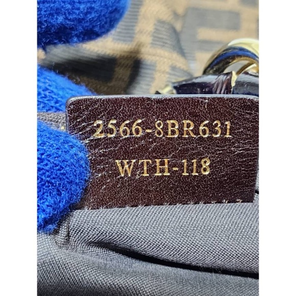 Authentic Fendi Zucca Canvas Mia Hobo Bag Brown - Picture 13 of 15